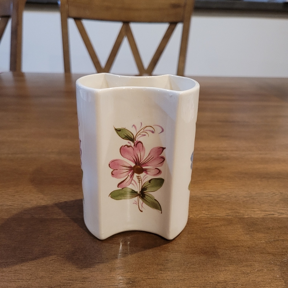 Vintage FTD 1981 Ceramic Flower Vase. Secla Portugal. Handmade.